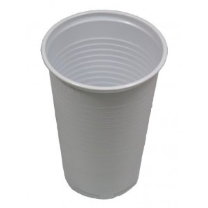 Trink - Becher 0,4l , weiß, 70 Stück, Einweg